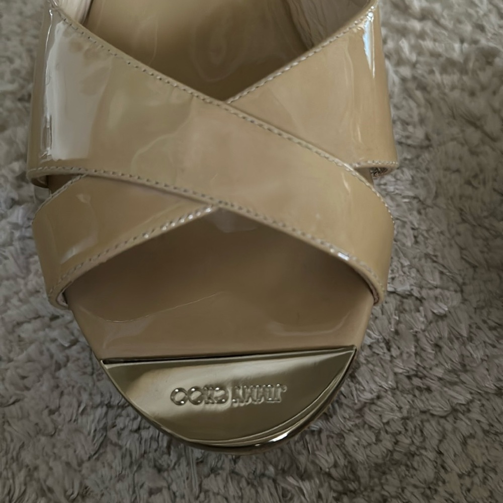 Jimmy Choo Cork Slides. Worn Once. Amazing Condit… - image 2